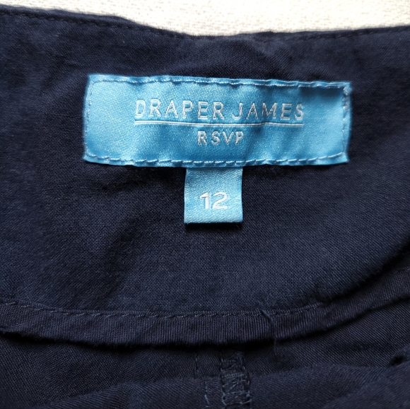 Draper James RSVP Size 12 Navy Blue Embroidered Eyelet Shorts - Picture 3 of 7